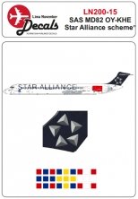 1/200 SAS Star Alliance McDonnell-Douglas MD-80