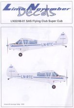 D�cals Piper Super Cub SAS LN-RTC & Boeing 737 Braathens 1/32 1/