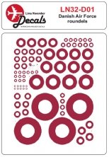 1/32 Danish Air Force roundels