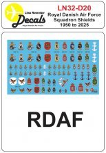 1/32 Rdaf Squadron Shields 1950-2025