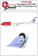 1/144 Norwegian Boeing 787-900 G-CKNA Freddie Mercury 1/144 Norwegian Boeing 787-900 G-CKNA Freddie Mercury
