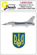 1/48 Ukrainian General-Dynamics F-16A in Danish air force colors