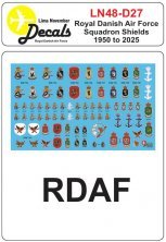 1/48 Rdaf Squadron Shields 1950-2025