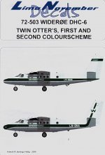 Decals 1/72 DHC-6 Twin Otter Wider�e - 2 Flugzeuge