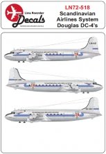 1/72 SAS first scheme Douglas DC-4 (for Mach 2 and Revell)