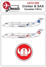 1/72 Cimber + flying for SAS Canadair Bombardier CRJ-200
