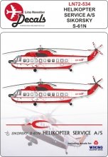 1/72 Helikopter Service Sikorsky S-61N first cs, includes decals