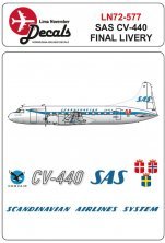 1/72 Sas Convair CV-440 final scheme with paint masks