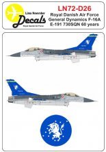 1/72 Rdaf F-16A with 730 Sqn 60 years tail