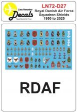 1/72 Rdaf Squadron Shields 1950-2025