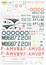 Abziehbilder 1/72 Firefly FR.1, RF-84F Thunderflash, C.430