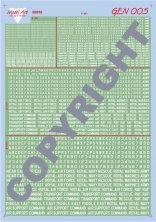 1/72 Generic post-war British white markings