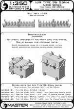 Master 1/350 Munitionskisten Typ 96 25mm IJN 40er