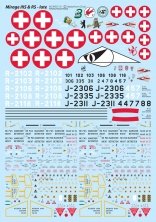 1/48  Mirage IIIS & RS late decals with mask