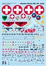 1/48 Hawker Hunter Mk. 58  early decals
