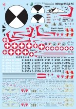 1/72 Mirage IIIS & RS decals with paint mask