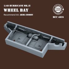 1/48 Hawker Hurricane Mk.II Wheel bay for Arma Hobby