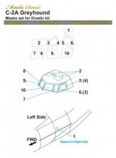 1/48 Grumman C-2A Greyhound Masks for Kinetic