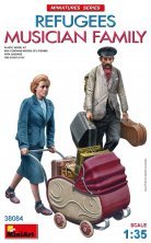 1/35 Refugees Musician Family with luggage