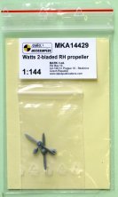 1/144 Watts 2-bladed Rh propeller 2 pcs