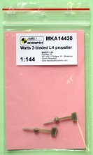 1/144 Watts 2-bladed Lh propeller 2 pcs