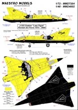 1/48 J35S Draken DK-215 Last flight (decals)