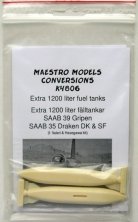 1/48 SAAB 35 Draken  Extra 1200 liter fuel tanks