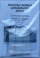 1/48 SAAB 37 Viggen 1-seater canopy w/ paintmask