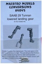 1/48 SAAB 29 Tunnan  lowered landing gear (AZ)