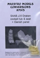 1/72 SAAB J35 Draken  Cockpit set
