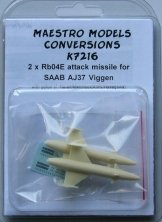 1/72 Rb04E Attack missile for AJ37 Viggen (2pcs)