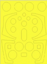 1/32 Saab Viggen canopy mask