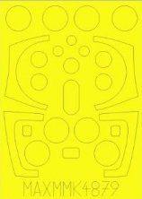 1/48 Saab JA-37 Viggen 1-seater canopy & wheel paint mask