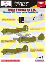1/48 Polikarpov I-16  Stalin Falcons on I-16 part 1