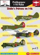 1/72 Polikarpov I-16 Rata  Stalin Falcons on I-16 Part 3