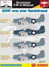 1/72 Grumman F4F-4 Wildcat  USMC aces over Guadalcanal Part 1