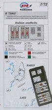 1/72 Italian seatbelts  colour photoetched set
