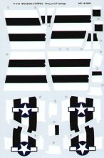 Microscale 1/48 P-51D Mustang Strisce D-Day Nero e Bianco