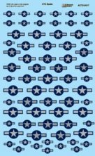 1/72 WWII US Late Lo-Vis Insignia For P-38J, P-51D, P-47D