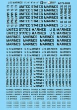 1/72 U.S. Marines Lettering 3 , 6 , 9 , 12