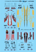 1/72 Grumman F-14 Tomcats VF-11, VF-24, VF-33 & VF-51
