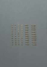 1/35 Brass bolt set 3. Diameter 0,6 mm, hexagon 1 mm