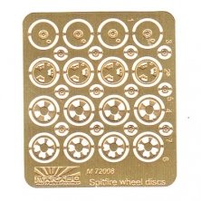 1/72 Supermarine Spitfire wheel discs--Pe set of wheel discs