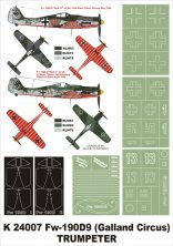 Montex Masques Fw-190D-9 Galland Circus 1/24 Trumpeter