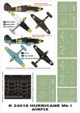 Montex Masques Peinture Hawker Hurricane Mk.I Finlande 1/24