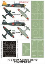 Montex Masques Mitsubishi A6M2b Zero Model 21 1/24 Trumpeter