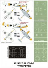 Montex Masques Bf-109G-6 1/24 pour Trumpeter