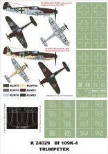 Montex Masques Bf-109K-4 1/24 verri�re + marquages Trumpeter