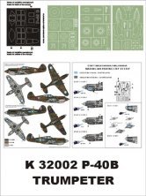 Montex Masques P-40B Tomahawk AVG/RAF 1/32 Trumpeter