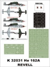 1/32 Heinkel He-162A-2 Salamander masks